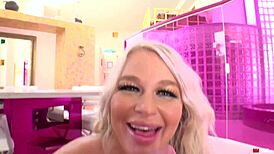 watch busty cougar london river moan as she takes dildo and anal fucking?