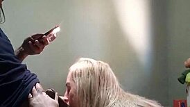 she's ready to blow and fuck with her big ass in a thong