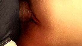 The lube makes her pussy so slick and ready for fucking