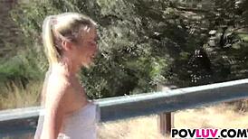 Sweet Teen Casi James Rides Monster Cock In POV