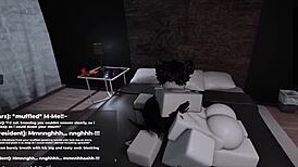 Roblox players take turns making each other submit in game