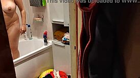 caught my stepsister bathing in the bathroom