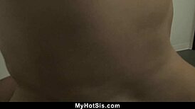 step sister catches me jerking off and offers a helping hand, oh shit!