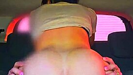 Stepsister's Passionate Cowgirl Ride on the Car