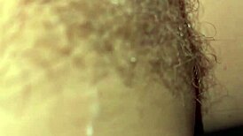 Pov massage leads to cum on bush