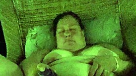 bbw vibrator fun at outdoor campsite 😏