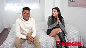 cuban amanda luxor meets black guy for rough anal virginity loss