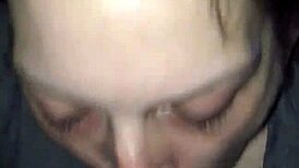 San gives an amazing blowjob and swallow