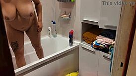 caught my stepsister bathing in the bathroom