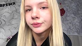 busty beauty sucks cock and masturbates her pussy naked