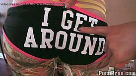 Silly games lead to threesome blowjob and facial