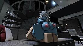 having rough roblox sex with hot demon in doggystyle