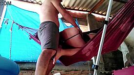 Blonde Cousin Bent Over In Doggystyle Fucking With Ass Gaping And Blowjob On The Net