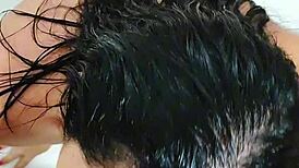 Novinha's Hidden Blowjob and Anal Massage with Japanese Amateur