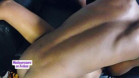 Draining His Big Black Cock Dry with Juicy Wet Pussy Creampie Action