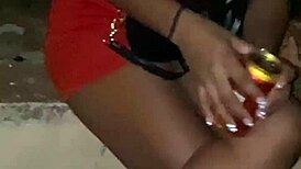 brazilian woman showing pussy in public