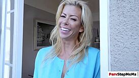 Lovely milf caress hunky guy huge cock