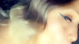 Quarantine stepmom sucks my big cock during chill