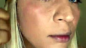 I put on beautiful makeup for my viewers.