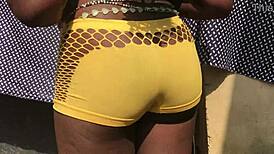 Seductive slut enjoys sunset sex with Asian and European partners in wild satisfaction