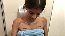 Sexy Slim Chica Teases With Lingerie Before Delivering Deep Throat Blowjob in Interracial First-Time Encounter