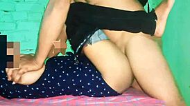 Newlywed husband and wife explore first honeymoon sex with chubby bodybuilder fingering hairy bbw asshole