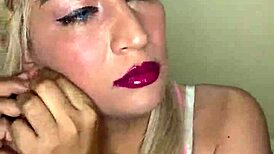 I put on beautiful makeup for my viewers.