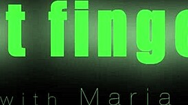 Teen muff rubbed roughly with dildo