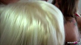 hey, check out these two german girls swapping their guys and fucking together in a wild pov group session