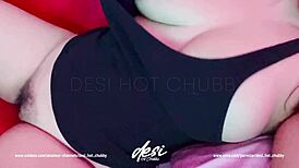 I'm this busty Indian aunty masturbating my hairy pussy in homemade amateur video.