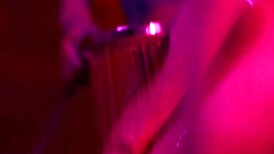 Horny young babe poses on camera while masturbating with dildo in bathroom