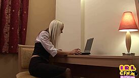 So this amateur babe in stockings does facesitting then gets fucked doggystyle after giving a blowjob