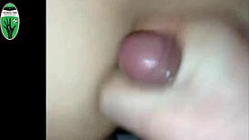 Blonde Dutch girl gets a sensual massage leading to cum on her big shaved boobs