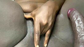 Emergencycandy fists wet pussy with toys in close-up squirting and dripping action