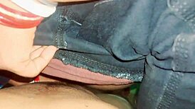 Newlywed husband and wife explore first honeymoon sex with chubby bodybuilder fingering hairy bbw asshole