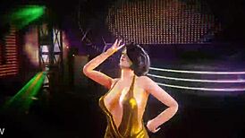 Hot girl twerks intensely on big cock