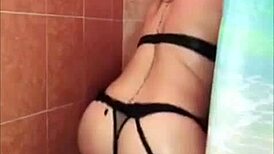 First Time With Sex Toy In Shower