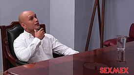 This secretary loves getting used in threesomes.