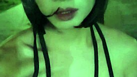 Shemale Ting Xuan gets exposed in the community garden with heels!