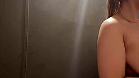 Public Natural Tits Play With Nipple Clamps 😍