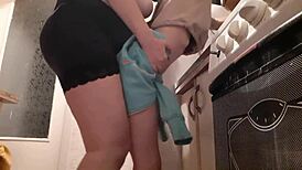 Brunette Stepdaughter's Hard Fucking In Miniskirt Leads To Orgasm