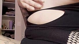 vecino, look at me masturbating my wet pussy in lingerie right in front of the window as your horny latina housewife neighbor