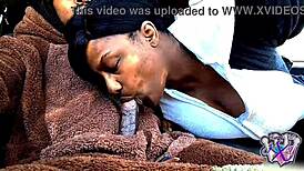 Swallowing daddy's cock in my car while in a bear suit.