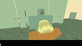 Hey, watch this school nerd sucking cock and getting her pussy pounded in Roblox! 😏