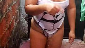 Horny Cousin Masturbates On The Floor