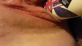 Fucking My Young Slutty Pussy With A Deodorant Can!