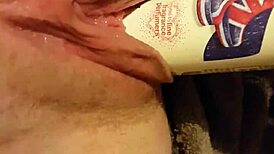 Fucking My Young Slutty Pussy With A Deodorant Can!