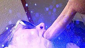 sensual sexy deep throat on 8 uncut cock