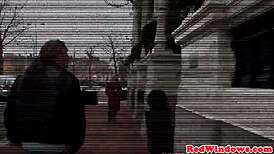 Dutch Hooker Bent Over For Doggy Cumshot?