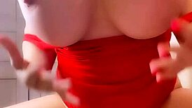 Look at sexy blonde lenushka doll shaking her big tits and showing her perfect pussy